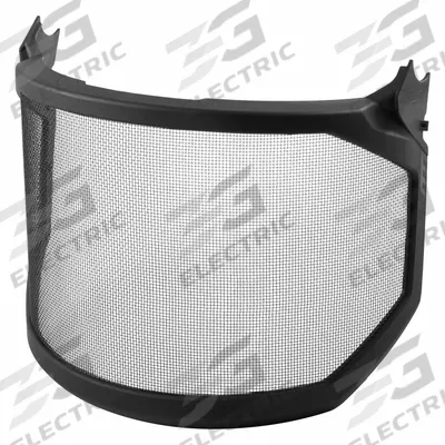 MILWAUKEE Face Shield Visor: 10 3/4 in Overall Wd, 9 in Overall Ht, Gray, Uncoated - Ventilated Mesh Replacement Visors