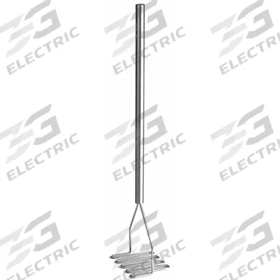 TABLECRAFT PRODUCTS Potato Masher: Square, 4 in Face Lg, 4 in Face Wd, Stainless Steel (MPN 7418) - Furnishings, Appliances and Hospitality