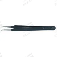 KNIPEX Precision Tweezers: Stainless Steel, Flat, Bent Tip, 0.6 mm Tip Thick (MPN 92 08 78 ESD). Key specifications — attr1002355: Stainless Steel; attr1002345: KNIPEX; attr1002348: Stainless Steel; attr1002358: Smooth; attr1024781: Standard.