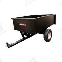 MILWAUKEE Dump Cart: 2 Wheels, 15 cu ft Cubic Foot Capacity, 1,200 lb Load Capacity, 18 ga Gauge (MPN LC1500BM). Key specifications — Container Material: Steel; Brand: MILWAUKEE.