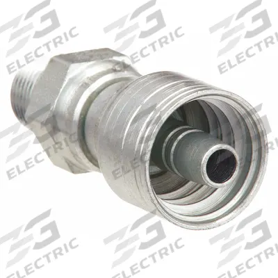 AEROQUIP Hydraulic Crimp Fitting: Steel x Steel, Straight, -12 For Hose Dash Size - Aeroquip Crimp Hydraulic Hose Fittings with NPTF Connection