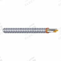 SOUTHWIRE Metal Clad Cable: 14 AWG, 2 Conductors, Copper, 25 ft, Aluminum, Std, THHN/THWN (MPN 61029321). Key specifications — Brand: SOUTHWIRE.
