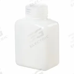 NALGENE Laboratory Bottle: 250 mL, 8 fl oz, HDPE, Natural, 38 mm Screw Closure Size, Rectangular (MPN 2007-0008). Key specifications — Body Color: Natural; Brand: NALGENE; Closure Included: Yes; Graduated: No; Closure Attached: Attached.