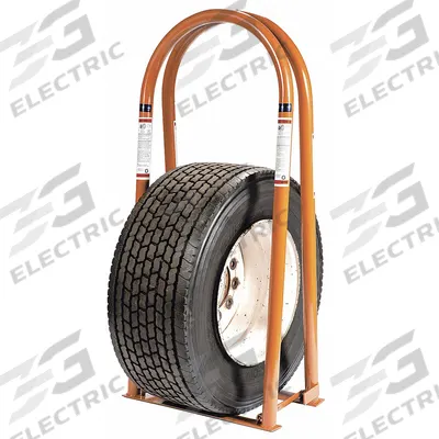KEN-TOOL Tire Inflation Cage: Tire Inflation Cage, 2-Bar Cage, 80 lb Wt - Tire Inflation Cages