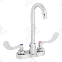 ZURN Gooseneck Kitchen/Bathroom Faucet: AquaSpec®, Cast Brass, Chrome Finish, 2.2 gpm Flow Rate (MPN Z812A4-XL-FC). Key specifications — Includes: Mounting Hardware; Brand: ZURN; Series: AquaSpec®.