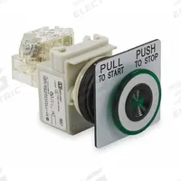 SCHNEIDER Mushroom Head Push Button: Illuminated, Mushroom Head Profile, Non-Metallic, 30 mm, SPDT (MPN 9001SKR9P1GH13). Key specifications — Brand: SCHNEIDER; Action: Maintained; Series: 9001SK; Push Button Material Type: Non-Metallic.