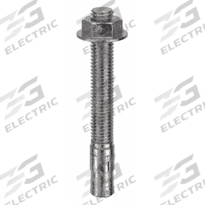 MKT FASTENING Wedge Anchor: 4 1/4 in Overall Lg, 1/2 in Dia, 1/2"-13 Thread Size, Plain - 18-8 Stainless Steel Wedge Anchors