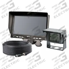 ECCO Rear View Camera Kit: 65 ft Cable (MPN K7000B). Key specifications — Product Type: Backup Cameras; Camera Pixels: 800 x 480; Camera Resolution: 720p; Operating Voltage: 12-24V DC; Brand: ECCO; Features: Waterproof; Includes: 65 ft Cable; Functions: Mirror/Normal View Switch.