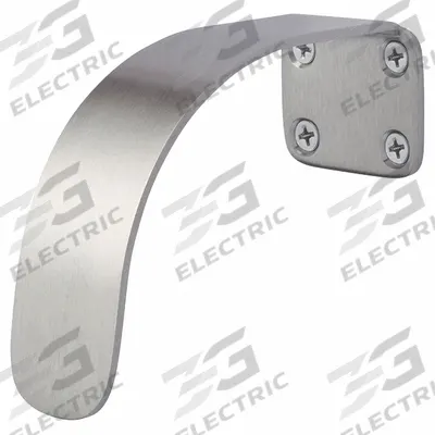 ROCKWOOD Door Pull: 2 in Wd, 4 1/2 in Ht - Hands Free Door Pulls