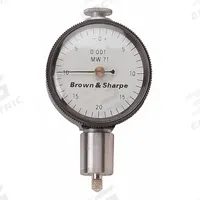 TESA BROWN & SHARPE Dial Indicator - Lug Back: 0 in to 0.25 in, Inch, Plunger, 0.002 in Accuracy (MPN 14.82028). Key specifications — attr1184168: 14.82028; attr1184178: 0-100; attr1184223: TESA BROWN & SHARPE; attr1200883: Dial Indicator - Lug Back; attr1184173: AGD 2; attr1184177: 0.002 in; attr1184208: Declaration of Conformity.