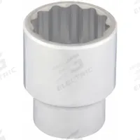 WESTWARD Socket: SAE, 1 in Drive Size, 2 in Socket Size, 12-Point, Std, Chrome, 3 in Overall Lg (MPN 45J225). Key specifications — attr1204417: WESTWARD; attr1204392: Chrome.