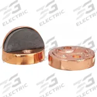 Dome Door Stop: Floor - Mounted, 1 3/4 in Wd, 1 1/2 in Overall Ht, Bronze (MPN 33J815). Key specifications — Product Type: Dome Door Stop; Brand: APPROVED VENDOR; Color: Gold.