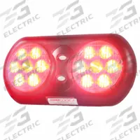 CODE 3 Warning Lamp: LED, Red, 11 in Overall Lg, 5 3/8 in Overall Ht, 1 in Overall Wd, 12 to 24V (MPN VFP36RR). Key specifications — Electrical Connection: Pigtail; Brand: CODE 3; Lighting Technology: LED; Mount Type: Bracket; Number of Flash Patterns: 26; Operating Voltage: 12 to 24V.