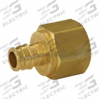 UPONOR Barbed Fitting Adapter: 3/4 in ID x 1 in Pipe Size, Barbed x NPT, Brass, Expansion (MPN LF4577510). Key specifications