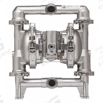 ARO Double Diaphragm Pump: 316 Stainless Steel, 1 1/2 in, Tri-Clamp, 54 gpm - FDA-Compliant AODD Pumps