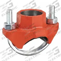 GRUVLOK Clamp Coupling: Clamp Tee, 4 in x 1 1/2 in x 2 in, Ductile Iron, EPDM Seal, 300 psi @ 150° F (MPN 0390171262). Key specifications — Brand: GRUVLOK; Maximum Operating Pressure: 300 psi @ 150° F; Fitting Pipe Size: 4 in x 1-1/2 in x 2 in.