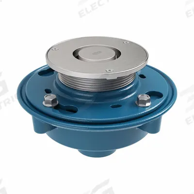 ZURN Floor Drain: Round, Cast Iron, 8 3/8 in Overall Dia, 8 1/4 in Overall Ht - Institutional Floor Drains