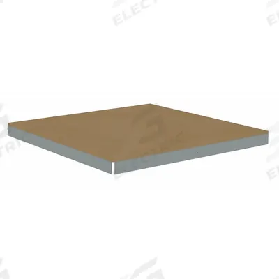 TENNSCO Shelf: 48 in x 48 in, 2,250 lb Load Capacity, Particleboard, Gray - Particleboard Decking Shelf Kits for Boltless Shelving