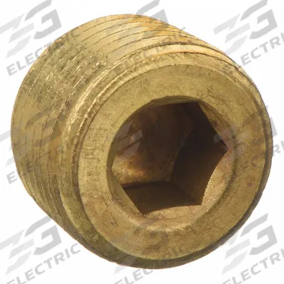 APPROVED VENDOR Plug: Solid Plug, 3/8 in, NPT Threaded, 1,200 psi, 1/2 in Lg - Threaded High-Pressure Pipe Fittings
