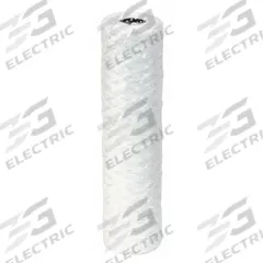 PARKER Water Filter Cartridge: 40 micron, String Wound, 10 gpm, Baked Glass Fiber, 6 PK (MPN K6R20G). Key specifications — Brand: PARKER; Filter Media: Baked Glass Fiber.