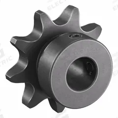 TSUBAKI Single Strand Sprocket: 40, For 1/2 in Chain Pitch, 1/2 in Bore Dia, 9 Teeth, Steel (MPN 40B9F-1/2). Key specifications — Brand: TSUBAKI.