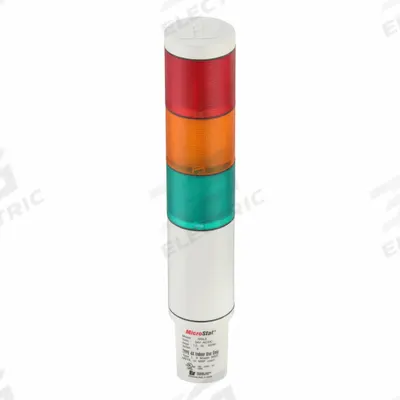 FEDERAL SIGNAL Tower Light Incandescent Assembly: 5 Tier, Amber/Blue/Clear/Green/Red - Five-Tier Tower Light Assemblies
