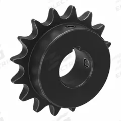 TSUBAKI Single Strand Sprocket: 50, For 5/8 in Chain Pitch, 1 1/8 in Bore Dia, 16 Teeth, Steel (MPN 50B16F-1 1/8). Key specifications — Brand: TSUBAKI.