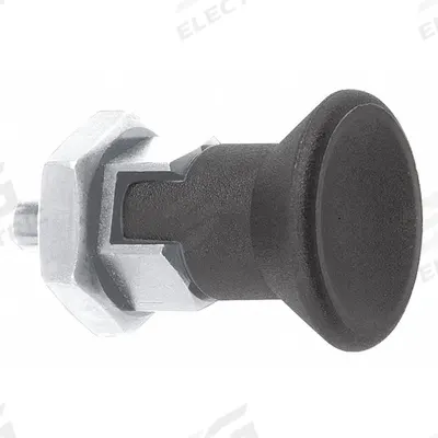 KIPP Indexing Plunger: Locking, SS, 5/8"-11 Thread - Locking Short-Pin Pull-Knob Indexing Plungers with Jam Nut