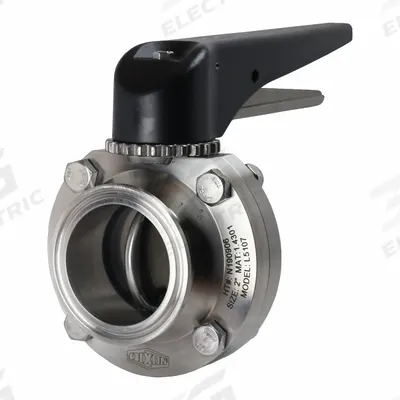 DIXON Butterfly Valve: 4 in Pipe Size, Clamp, 85 psi Max. Pressure (CWP), 304 Stainless Steel - 3-A Certified Stainless Steel Butterfly Valves