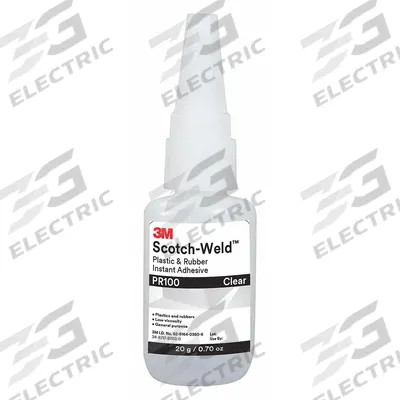3M Instant Adhesive: PR100, Small Joint Assembly, 0.71 fl oz, Bottle, Clear - General Purpose Instant Adhesives