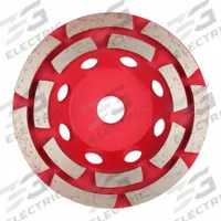 MILWAUKEE Diamond Segment Cup Grinding Wheel: Double Row, 4" Dia, 5/8"-11 Arbor, 14 Segment (MPN 49-93-7750). Key specifications — Series: Diamond Max™; Brand: MILWAUKEE.