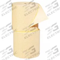 PIG Sorbent Roll: 150 ft Lg, 15 in Wd, Yellow, Polypropylene, 150 ft Roll Lg, 15 in Roll Wd, 2 PK (MPN MAT625). Key specifications — Brand: PIG; Material: Polypropylene.