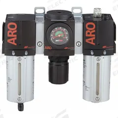 ARO Filter/Regulator/Lubricator: 3/8 in NPT, 99 cfm, 250 psi Max Op Pressure, 5 micron, 2000 Series (MPN C38331-810). Key specifications — attr109588: 2000; attr109524: ARO.