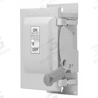 SIEMENS Safety Switch: Non-Fusible, 30 A, Three Phase, 600V AC, Galvanized Steel, Indoor (MPN HNF361J). Key specifications — attr867131: SIEMENS.