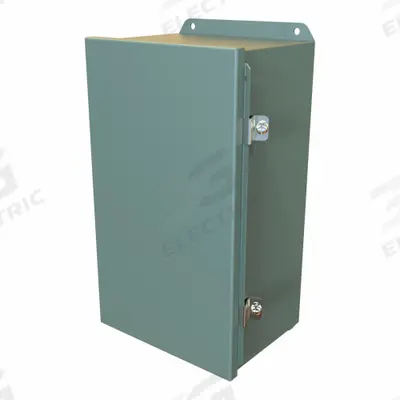 HAMMOND Electrical Enclosure: Steel, 14 in x 8 in x 6 in, NEMA 12/13/3R/4, Solid Cover - Steel Washdown Enclosures
