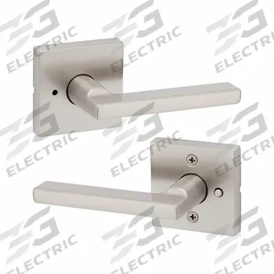 KWIKSET Door Lever Lockset: Privacy Lever Locksets, Nickel