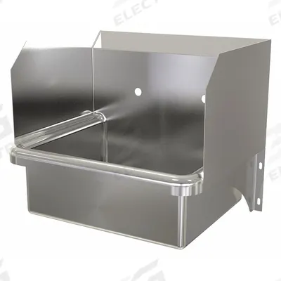 SANI-LAV Hand Sink: 1 Stations, 7 in Bowl Dp, 17 in Bowl Lg, 14 in Bowl Wd - One-Station Wall-Mounted Hand Sinks without Faucets