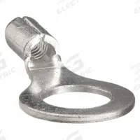 PANDUIT Ring Terminal: Bare, 5/16 in Stud Size, 18 AWG to 14 AWG Wire Sizes, 2,000 V (MPN P14-56R-C). Key specifications — Brand: PANDUIT; Barrel Style: Serrated.