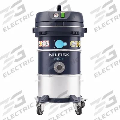 NILFISK Industrial Vacuum: Dry, HEPA Rated, 4 gal Tank Size, Stainless Steel, 1 1/2 in Hose Dia - Hazardous Location Vacuums