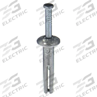 APPROVED VENDOR Hammer Drive Pin Anchor Set: 1/4 in Dia, 1 1/4 in Overall Lg, Mushroom - Metal Removable Nail Drive Anchors