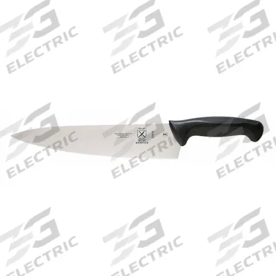MERCER CUTLERY Chef Knife: Sharp Edge, 10 in Overall Lg, Steel Blade, Black Handle, Stamped - Chef's Knives