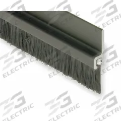NATIONAL GUARD Door Astragal: Brush Insert, 8 ft Lg, 1 1/16 in Wd, 1 1/16 in Ht (MPN A605DKB-8). Key specifications — Insert Material: Nylon; Flange Material: Aluminum; Brand: NATIONAL GUARD.