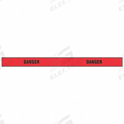 APPROVED VENDOR Barricade Tape: 180 ft Lg, 2 in Wd, Danger Legend, Vinyl - General Danger Messaging Barrier Tape