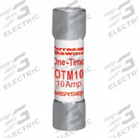 MERSEN Fuse: OTM Series, Midget, Fast-Acting, 10 A, 250 V AC, 13/32 in x 1 1/2 in, Non-Indicating (MPN OTM10). Key specifications — attr1287209: OTM; attr211192: MERSEN.