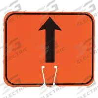 Traffic Cone Sign: ABS Plastic, 10 3/8 in Ht, 12 3/4 in Lg, Arrow Up Symbol (MPN 03-550-FWA). Key specifications — Brand: APPROVED VENDOR; Color: Orange; For Use With Product Type: Traffic Cones; Legend: Arrow Up Symbol; Material: ABS Plastic.