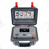 MEGGER Insulation Resistance Tester: 100 kiloohm to 10 gigohm, CAT IV 1000V, IP40/IP65, Digital (MPN MIT525/2). Key specifications — IP Rating: IP40; Test Voltage: 100V DC; Brand: MEGGER.