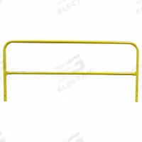 GARLOCK SAFETY SYSTEMS Handrail Section: 24 in x 24 in, 120 in Overall Lg, 24 in Mounting Plate Wd (MPN 402335S). Key specifications — Product Type: Handrail Section; Brand: GARLOCK SAFETY SYSTEMS; Color: Yellow; Material: Steel.