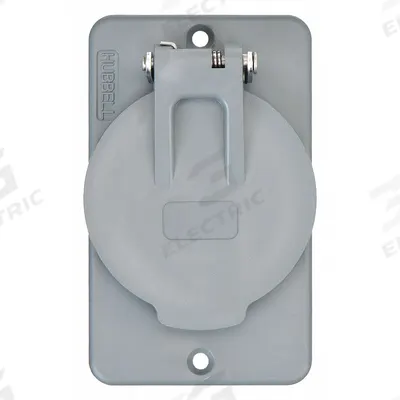 HUBBELL WIRING DEVICE-KELLEMS Weatherproof Cover: Portable Outlet Box Cover, Single Receptacles - Portable Power Outlet Box Covers