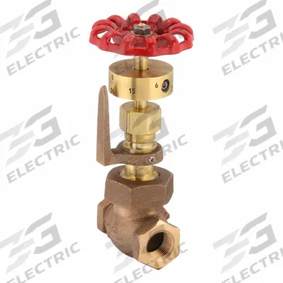 UNITED BRASS WORKS Gate Valve: For Gas/Oil/Steam/Water Media, Bronze, Z-Body, 1/2 in Pipe Size - Bronze Straight-Body Boiler Blow-Down Globe Valves
