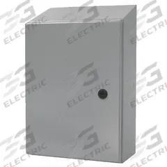 WIEGMANN Sloped Top Enclosure: Steel, 24 in x 24 in x 10 in, NEMA 12/13/3R/4, Solid Cover, Hinged (MPN N412242410CST). Key specifications — Closure Method: 1/4-Turn Latch; Brand: WIEGMANN; Knockouts: Not Included.